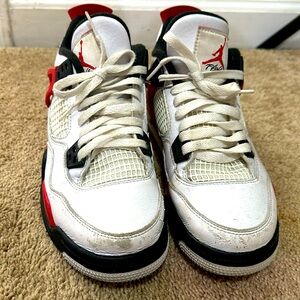 Air Jordan Retro 4 GS Red Cement